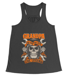 Biker Grandpa The Man The Myth The Legend Motorcycle Shirt T-Shirt