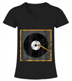 Vinyl Junkie Shirt Music Lover T-Shirt Old Record Player Tee
