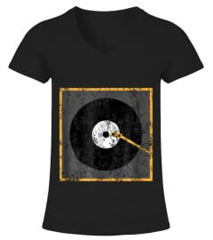 Vinyl Junkie Shirt Music Lover T-Shirt Old Record Player Tee