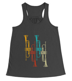 Retro Trumpet T-Shirt Jazz Music Trumpeter Gifts