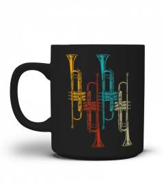 Retro Trumpet T-Shirt Jazz Music Trumpeter Gifts