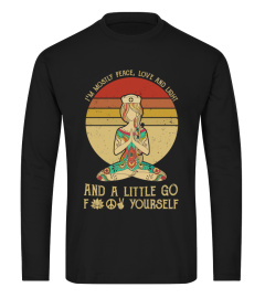 Yoga nurse funny sunset vintage retro breath mediation