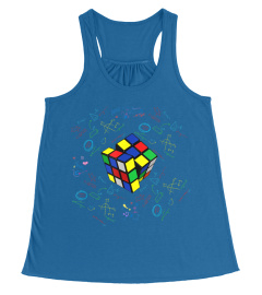 Cool Math Rubix Cube Shirt Funny Rubik Cube Math Lovers Gift T-Shirt