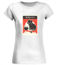 Kawaii Vintage Style  Cat T-Shirt