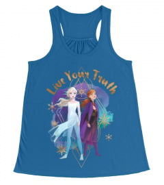 Disney Frozen 2 Anna & Elsa Live Your Truth Portrait T-Shirt