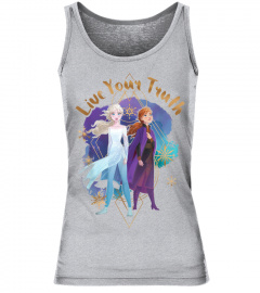 Disney Frozen 2 Anna & Elsa Live Your Truth Portrait T-Shirt