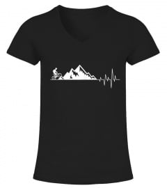 funny t-shirt for Mountain Bike Heartbeat for MTB Bikers T-Shirt
