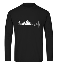 funny t-shirt for Mountain Bike Heartbeat for MTB Bikers T-Shirt