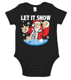 Let It Snow Cocaine Santa Adult Humor Funny Gag Gift T-Shirt