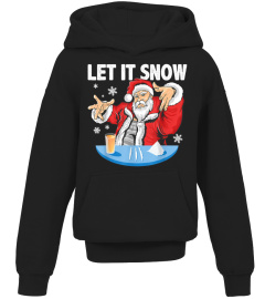 Let It Snow Cocaine Santa Adult Humor Funny Gag Gift T-Shirt