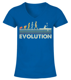 Kayak Tshirt For Men Women - Funny Vintage Evolution Kayak T-Shirt