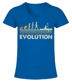 Kayak Tshirt For Men Women - Funny Vintage Evolution Kayak T-Shirt