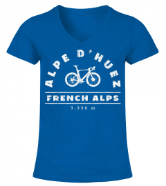 Alpe D'Huez French Alps Peloton Bike Theme Cycling Gifts T-Shirt