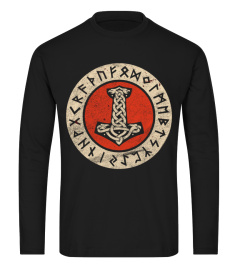 Thor'S Hammer Mjolnir Wotan Norse Mythology Odin Viking Long Sleeve T-Shirt