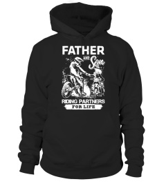 Father and Son Riding Partners for life Biker Lover Happy Father Papa Daddy Day Daughter Son Best Selling T-shirt