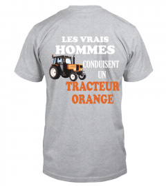 Conduire un tracteur Orange