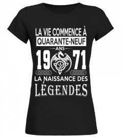 1971 La Nassance Des Légendes Shirt