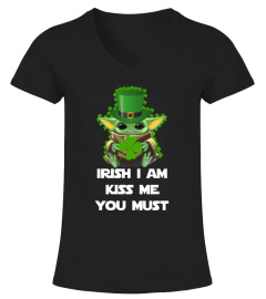 Baby Yoda St. Patrick's Day Irish I am kiss me you must