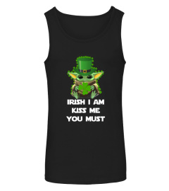 Baby Yoda St. Patrick's Day Irish I am kiss me you must