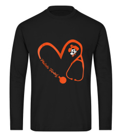 Oklahoma State Cowboys Nurse Heart 3:4 T-Shirt