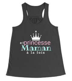 maman et princesse à la fois tee shirt pour maman - mère