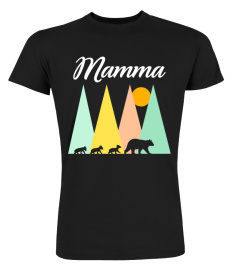 ITALIAN MOM MAMA BEAR MAMMA SHIRT ITALY THREE KID CUBS TSHIRT - HOODIE - MUG (FULL SIZE AND COLOR)