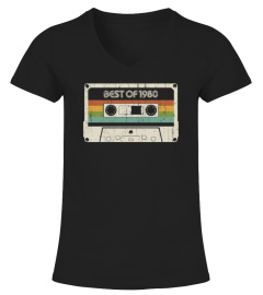 Cassette Vintage Born Best of 1980 40th Birthday