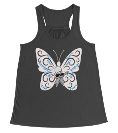 BRAIN TUMOR AWARENESS SHIRT FUNNY BUTTERFLY TSHIRT - HOODIE - MUG (FULL SIZE AND COLOR)