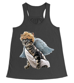 FUNNY VALENTINES DAY CAT SHIRT CUPID CAT VALENTINES DAY TSHIRT - HOODIE - MUG (FULL SIZE AND COLOR)