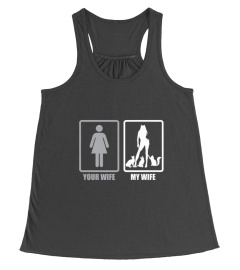 YOUR WIFE MY WIFE LOVES CATS I MARRIED A CAT LADY TSHIRT - HOODIE - MUG (FULL SIZE AND COLOR)