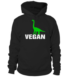 VEGAN DINOSAUR  FUNNY VEGETARIAN TSHIRT - HOODIE - MUG (FULL SIZE AND COLOR)