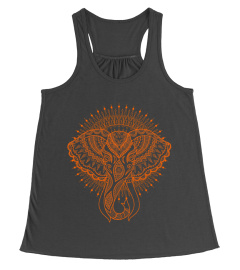 YOGA MEDITATION SHIRT MANDALA YOGA INDIAN ELEPHANT TSHIRT - HOODIE - MUG (FULL SIZE AND COLOR)