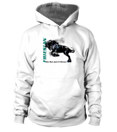 FRIESIAN BLACK HORSE TEE SHIRT SADDLE RIDING DRESSAGE TSHIRT - HOODIE - MUG (FULL SIZE AND COLOR)