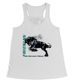 FRIESIAN BLACK HORSE TEE SHIRT SADDLE RIDING DRESSAGE TSHIRT - HOODIE - MUG (FULL SIZE AND COLOR)