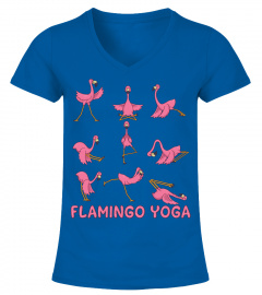 Flamingo Yoga Shirt Flamingo Yoga Pose Meditation Men Women Long Sleeve T-Shirt