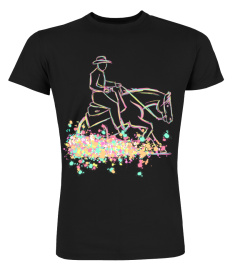 HORSE WESTERN RIDER SLIDING STOP TSHIRT - HOODIE - MUG (FULL SIZE AND COLOR)