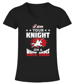 KNIGHT WHITE HORSE MEDEVIL TEMPLAR FUN TSHIRT - HOODIE - MUG (FULL SIZE AND COLOR)