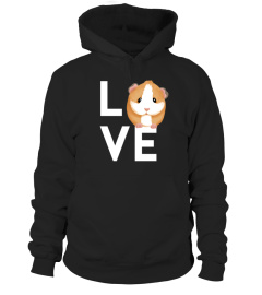 FUNNY LOVE GUINEA PIG TSHIRT - HOODIE - MUG (FULL SIZE AND COLOR)