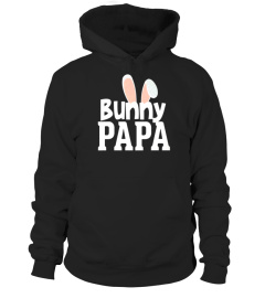 BUNNY PAPA EASTER RABBIT HOLIDAY EARS PARENT DAD GRANDDAD TSHIRT - HOODIE - MUG (FULL SIZE AND COLOR)