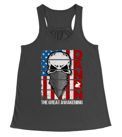 Q ANON TSHIRT WWG1WGA AMERICAN FLAG SKULL WHITE RABBIT TSHIRT - HOODIE - MUG (FULL SIZE AND COLOR)