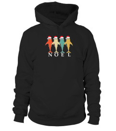 CHRISTMAS SHARK NOEL RETRO VINTAGE HOLIDAY TSHIRT - HOODIE - MUG (FULL SIZE AND COLOR)