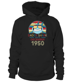 MENS RETRO VINTAGE DADDY SHARK SINCE DECEMBER 1950 TSHIRT - HOODIE - MUG (FULL SIZE AND COLOR)
