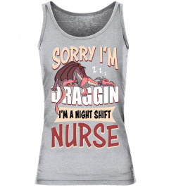 Funny Nurse Gift Night Shift Dragon Humor Pullover Hoodie