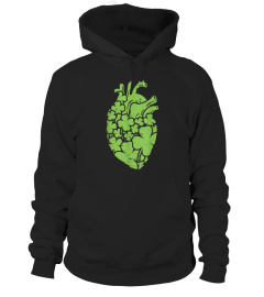 Shamrock Heart Shirt Cardiac Nurse St Patricks Day Anatomy