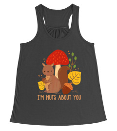 IM NUTS ABOUT YOU VALENTINES DAY SQUIRRELS CUTE TSHIRT - HOODIE - MUG (FULL SIZE AND COLOR)