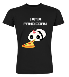 I AM A PANDICORN  FUNNY UNICORN PANDA PIZZA TSHIRT - HOODIE - MUG (FULL SIZE AND COLOR)