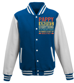 Funny Vintage Pappy Shirt For Grandpa, Pop Knows Everything T-Shirt
