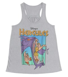 Disney Hercules Hydra Battle Retro Graphic T-Shirt