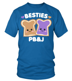 Peanut Butter Girls Besties Cute Pb&J Bff White Text Pullover Hoodie