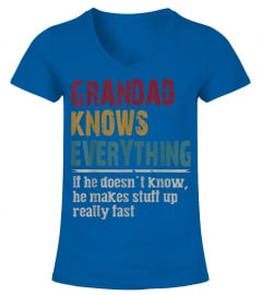 Grandad Knows Everything - Gift For Grandad - Funny Grandad T-Shirt
